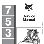Bobcat 753 Service Repair Manual PDF: Your Ultimate Guide