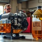 How many liters of oil does a Detroit series 50 engine take?