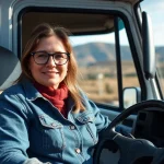 Estela Moreno y su experiencia como mujer camionera en España