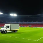 Primafrio transports stadium grass like San Mamés logistics