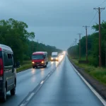 Transport affected by poor road conditions